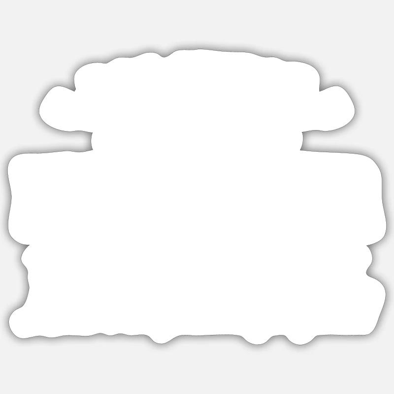 Awesome Butcher Man Gift - Sticker size S (10 x 10 cm) - white matte