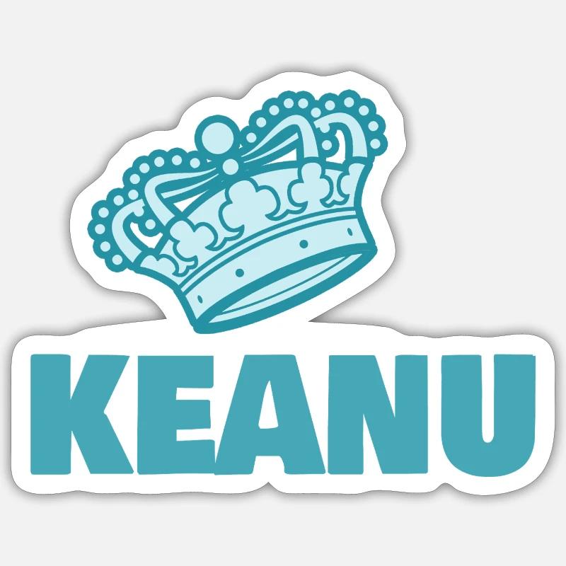 First name Keanu Sticker size S (10 x 10 cm)