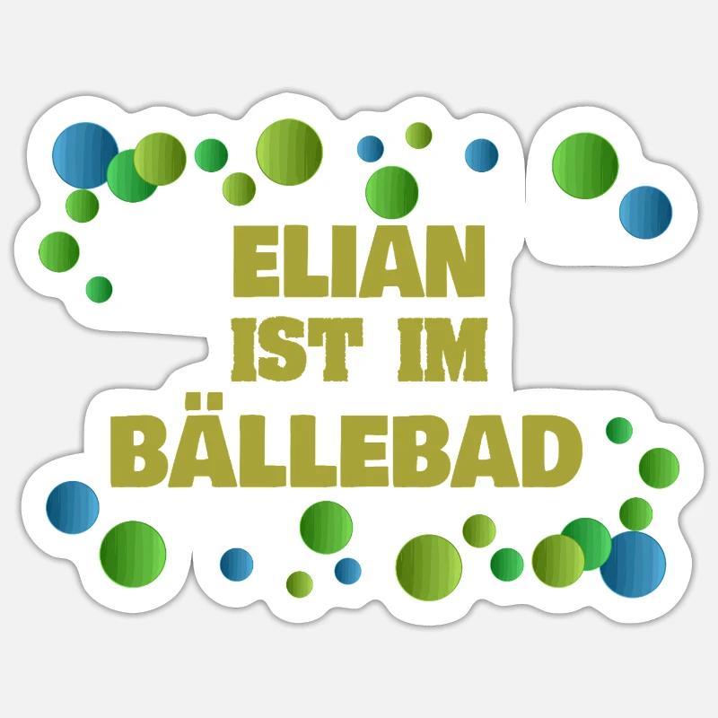 Gift for Elian - Sticker size S (10 x 10 cm) - white matte