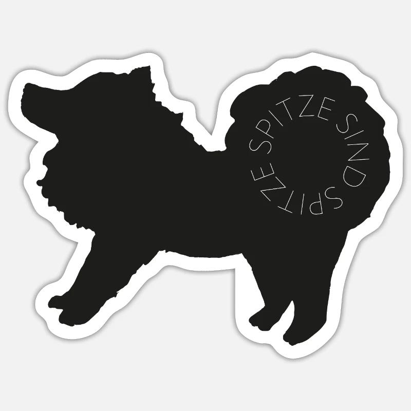 Spitze sind spitze! Black Sticker Größe S (10 x 10 cm)