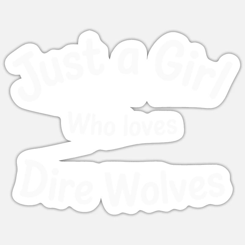 NUR EIN MÄDCHEN - Sticker Größe S (10 x 10 cm) - Mattweiß