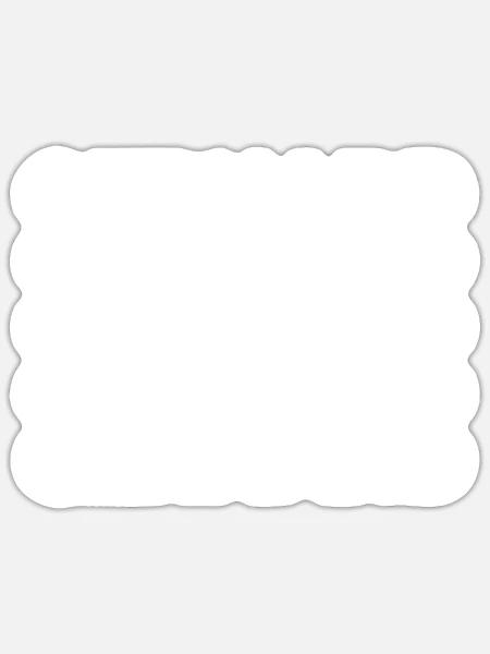 - Sticker size S (10 x 10 cm) - white matte