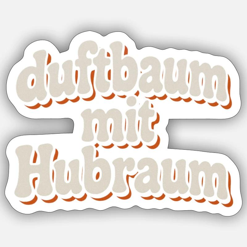 Duftbaum mit Hubraum Sticker Größe S (10 x 10 cm)