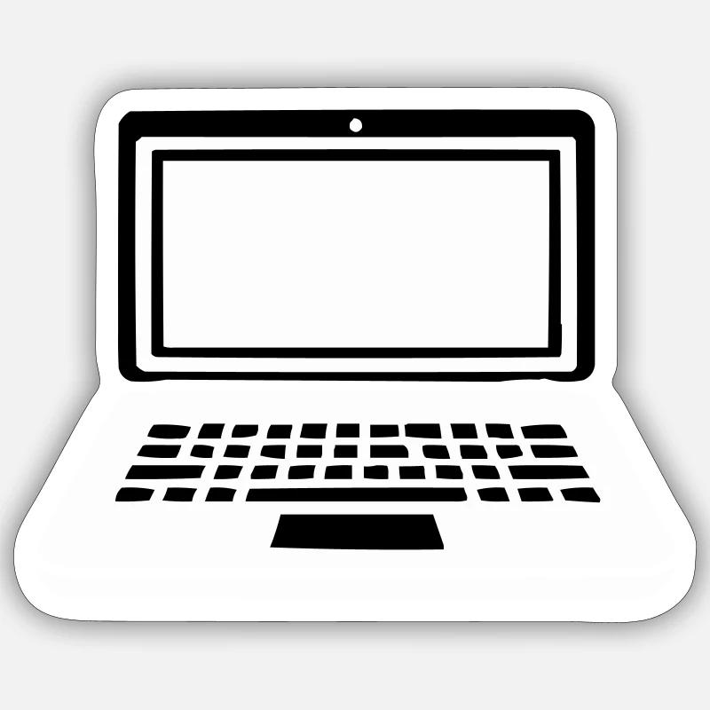ordinateur portable Sticker taille S (10 x 10 cm)