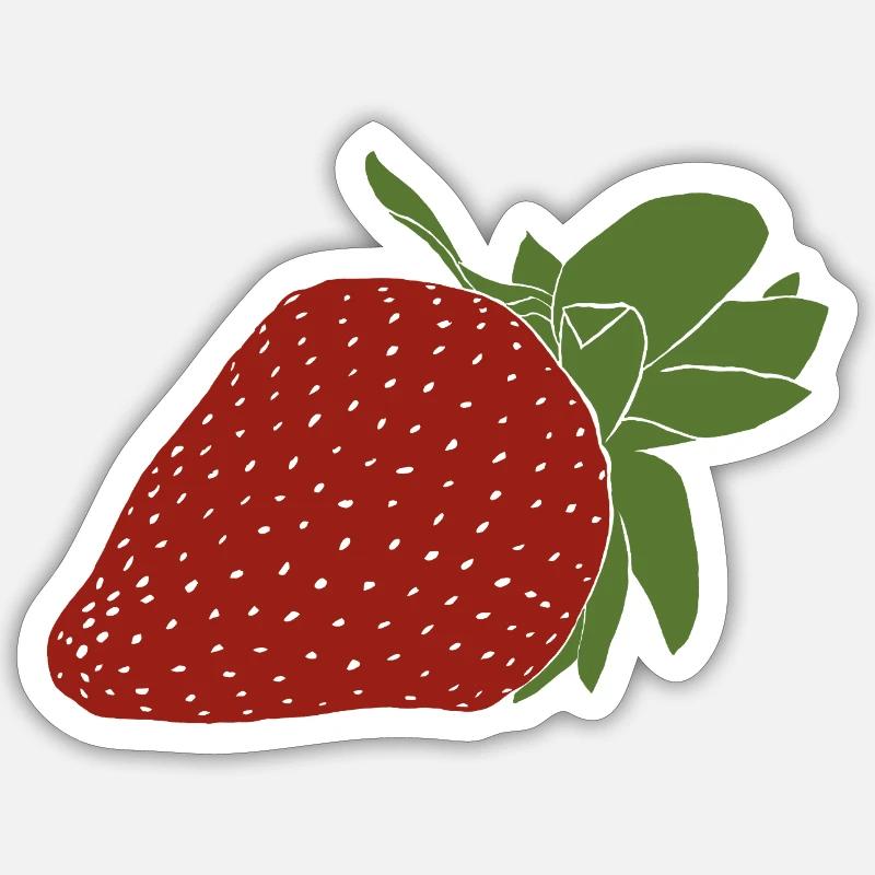 Strawberry Sticker size S (10 x 10 cm)