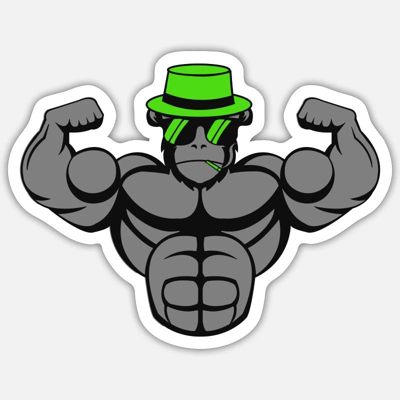 Strong Gorilla Sticker size S (10 x 10 cm)
