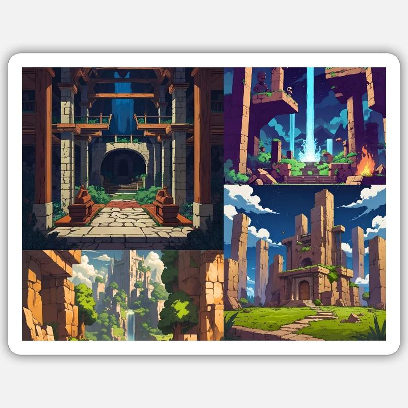 Nur noch eine Ebene - Sticker Größe S (10 x 10 cm) - Mattweiß