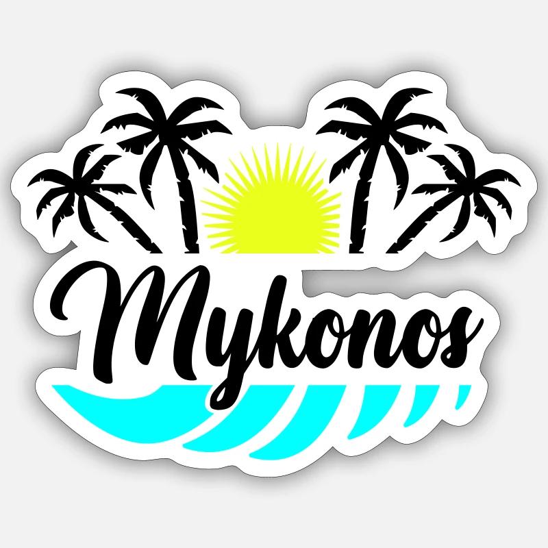 Mykonos Sticker size S (10 x 10 cm)