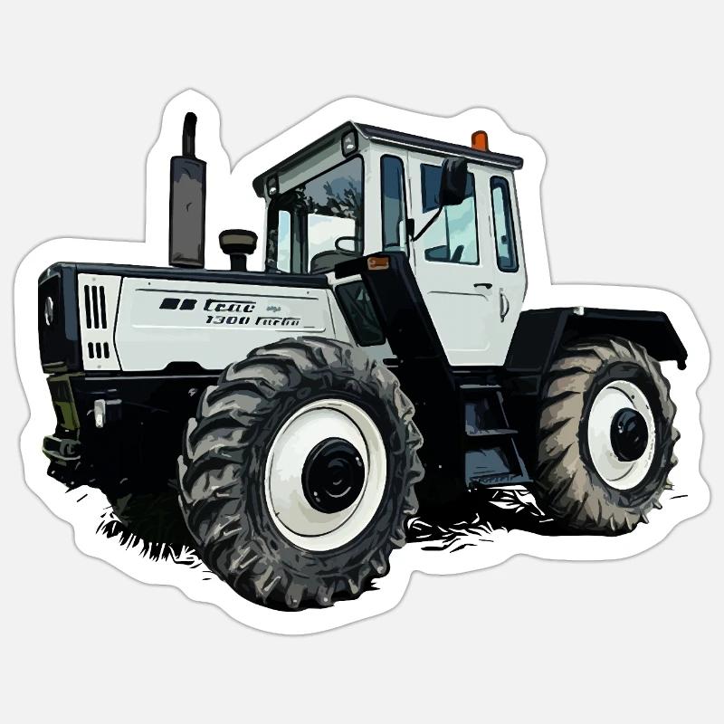 Ackerlegende in Grau Sticker Größe S (10 x 10 cm)