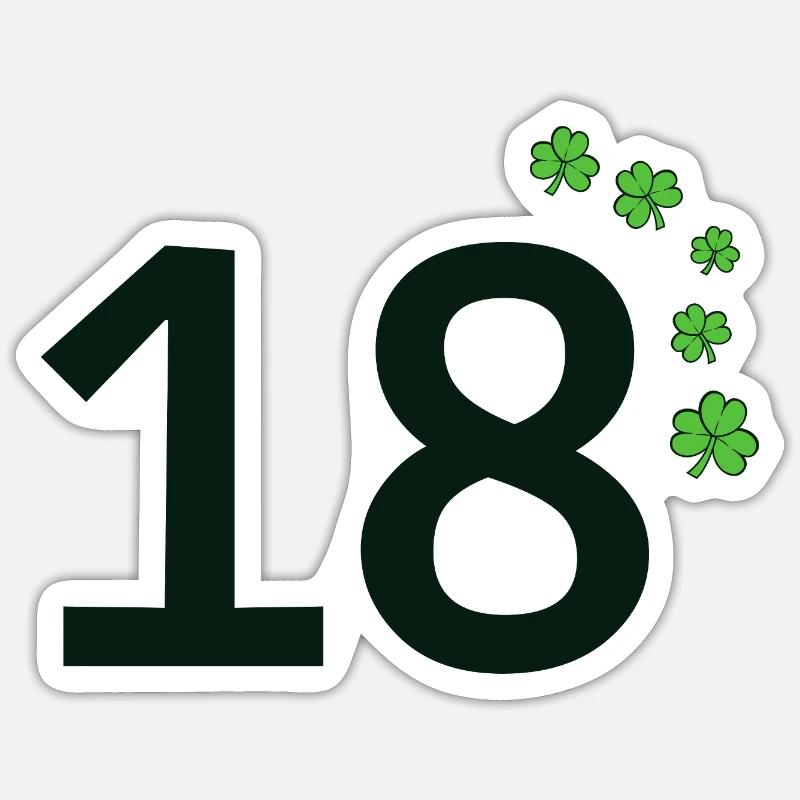 18 - Sticker size S (10 x 10 cm) - white matte