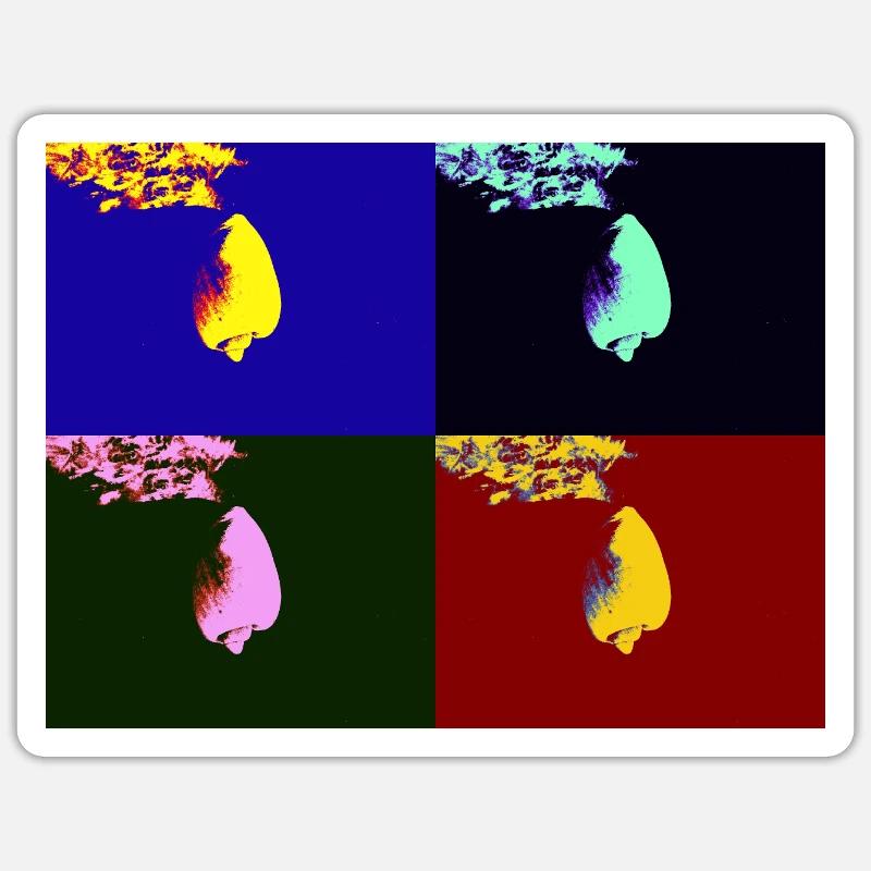 Falling shell Sticker size S (10 x 10 cm)