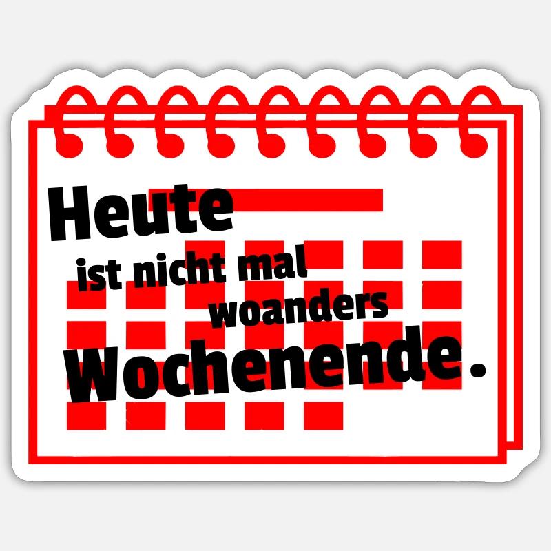 Week-end de nulle part Sticker taille S (10 x 10 cm)