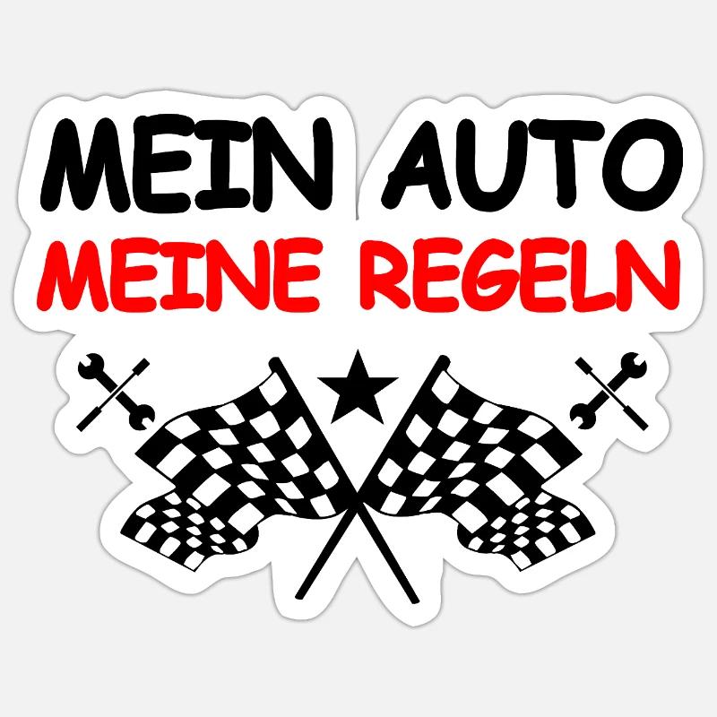 Car - Sticker size S (10 x 10 cm) - white matte