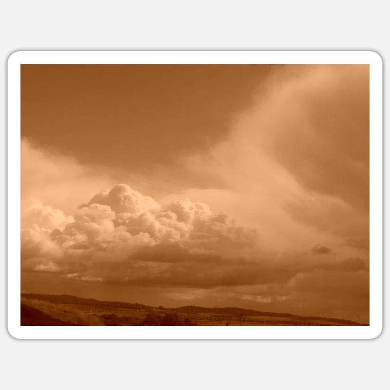 Sepia Cloudscape Sticker size S (10 x 10 cm)