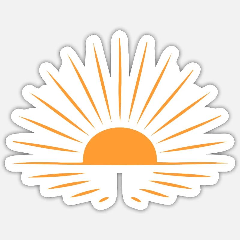 Sunbeam - Sticker size S (10 x 10 cm) - white matte
