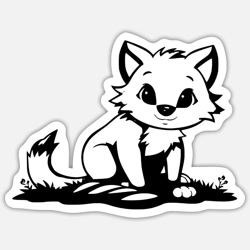 Fuchs Sticker Größe S (10 x 10 cm)