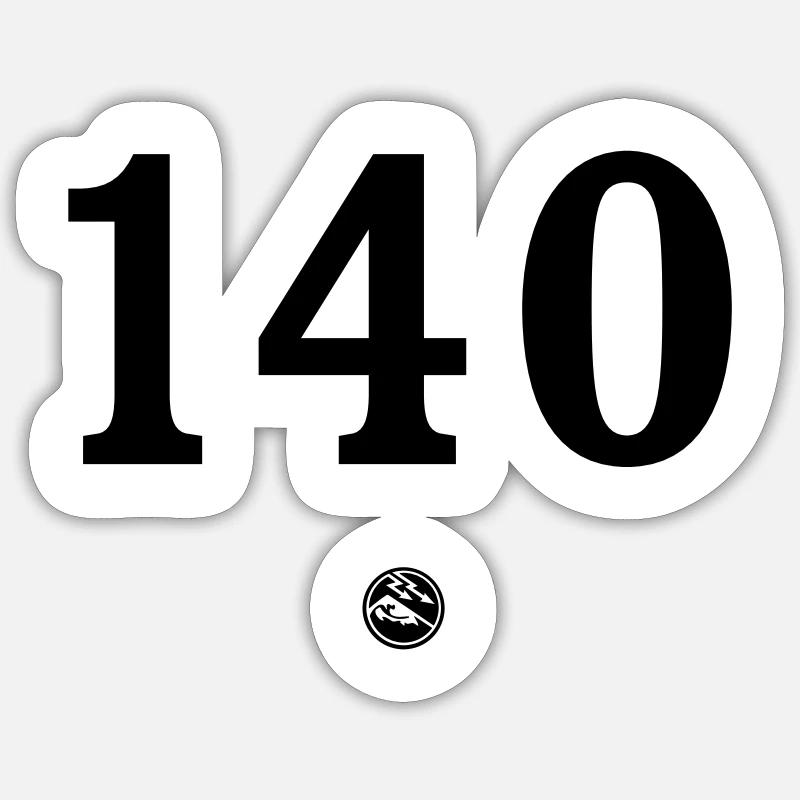 RG-1402 - Sticker taille S (10 x 10 cm) - blanc mat