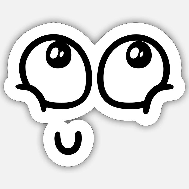 Joy overload - Sticker size S (10 x 10 cm) - white matte