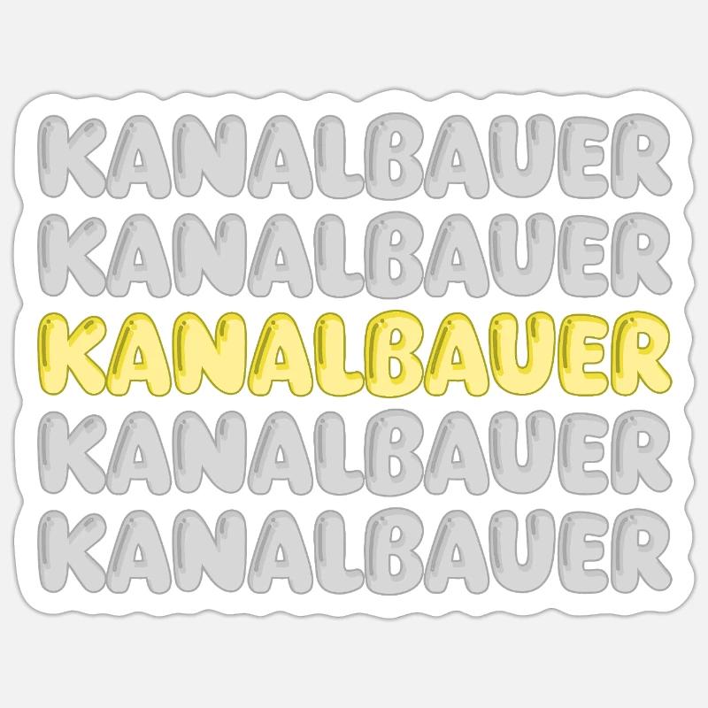 Gift for sewer builder Sticker size S (10 x 10 cm)