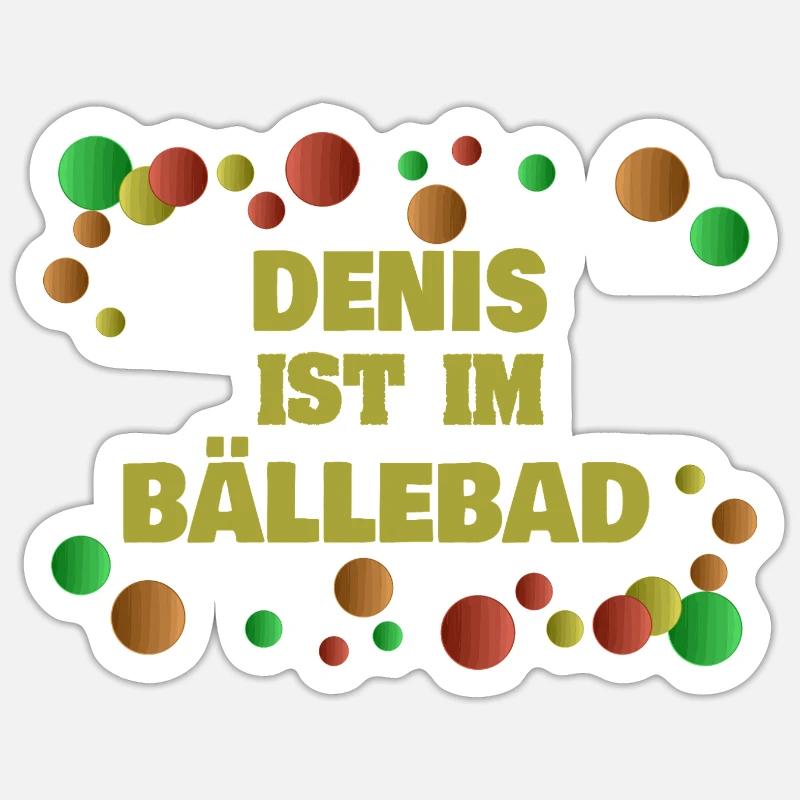 De als Baelle - Sticker size S (10 x 10 cm) - white matte