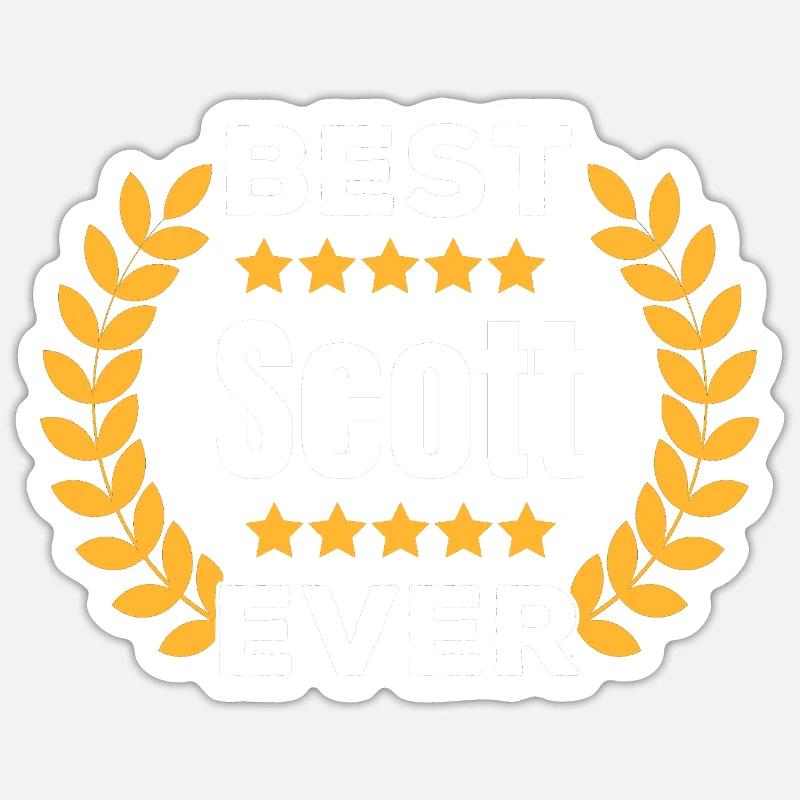 dBest Scott Ever Legend Name Gift Sticker size S (10 x 10 cm)