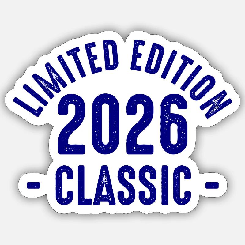Faute de frappe classique limitée 2026 - Sticker taille S (10 x 10 cm) - blanc mat