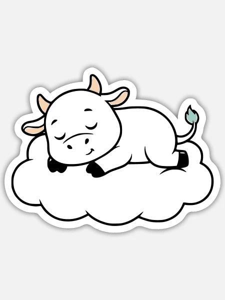  - Sticker size S (10 x 10 cm) - white matte