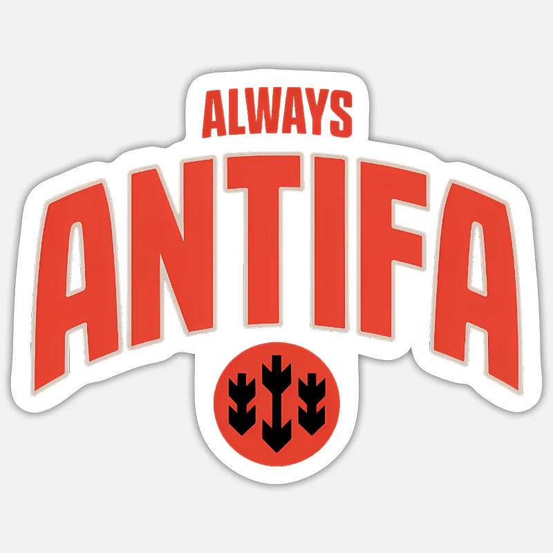 Always Antifa - Antifascist Tee Sticker size S (10 x 10 cm)