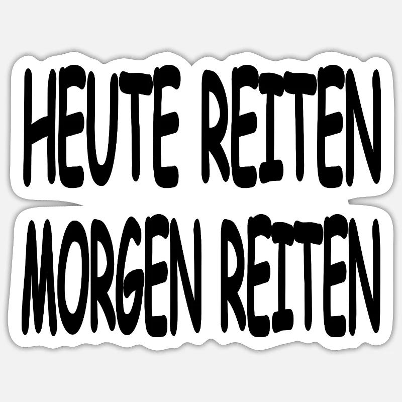 Ride - Sticker size S (10 x 10 cm) - white matte