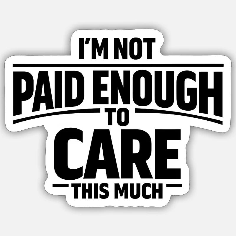 Ist mir egal Mittelfinger Statement - Sticker Größe S (10 x 10 cm) - Mattweiß