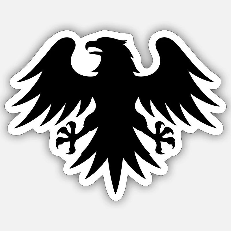Adler Germany - Sticker size S (10 x 10 cm) - white matte