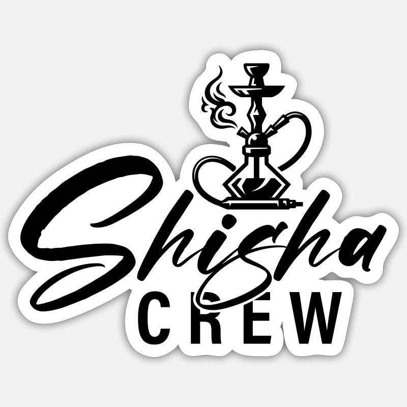 Équipe Shisha - Sticker taille S (10 x 10 cm) - blanc mat