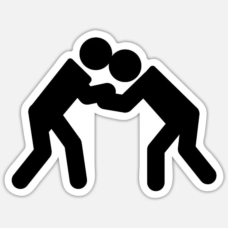 Lutter - Sticker taille S (10 x 10 cm) - blanc mat