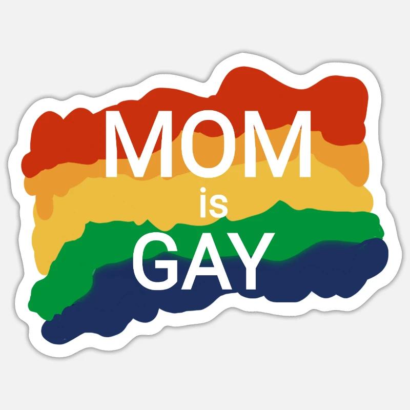 Lesbisch Mutter zum Mutterwürdigkeiten  - Sticker Größe S (10 x 10 cm) - Mattweiß