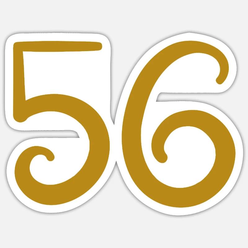 56 - Sticker taille S (10 x 10 cm) - blanc mat