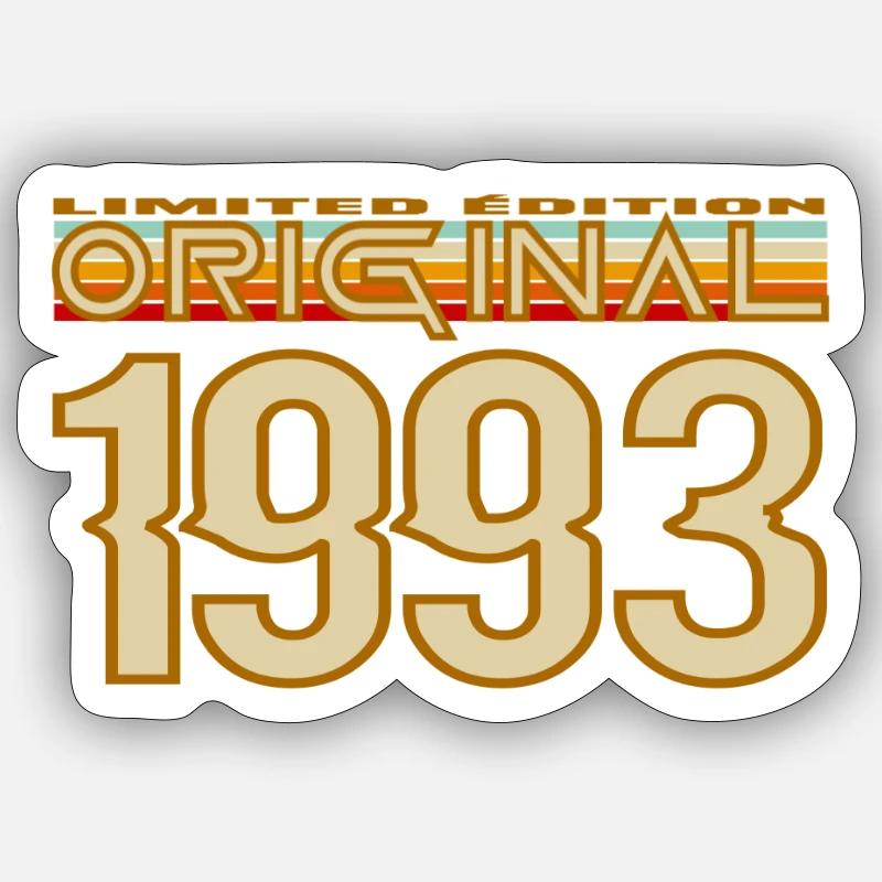 Originale Retro-Edition von 1993 - Sticker Größe S (10 x 10 cm) - Mattweiß