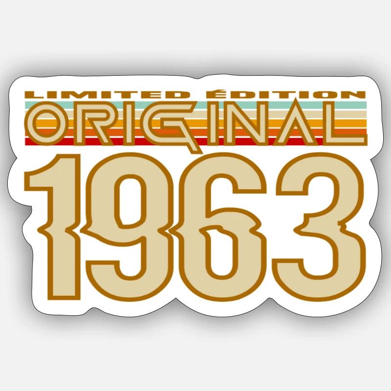 Original 1963 Retro Edition - Sticker size S (10 x 10 cm) - white matte