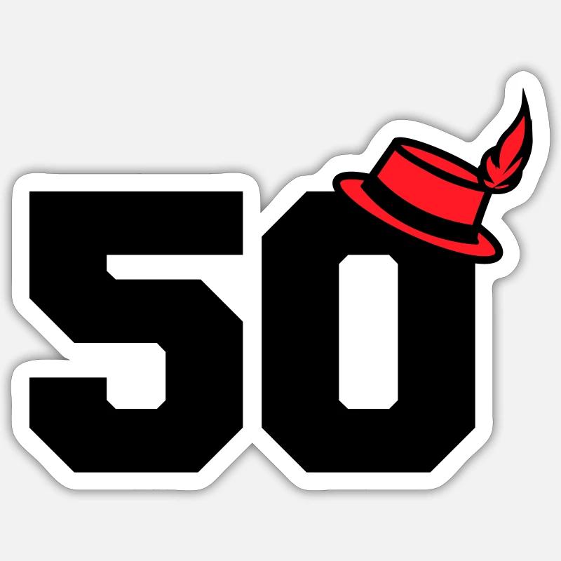 50 - Sticker taille S (10 x 10 cm) - blanc mat