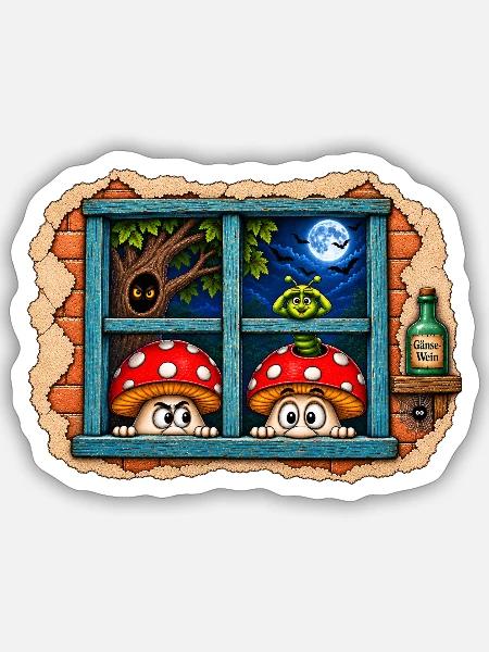 1000195617 - Sticker Größe S (10 x 10 cm) - Mattweiß