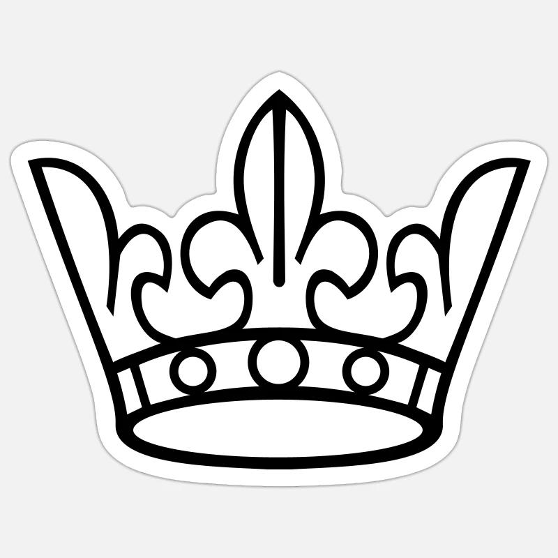Krone Sticker Größe S (10 x 10 cm)