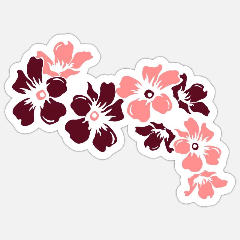 Flowers Sticker size S (10 x 10 cm)