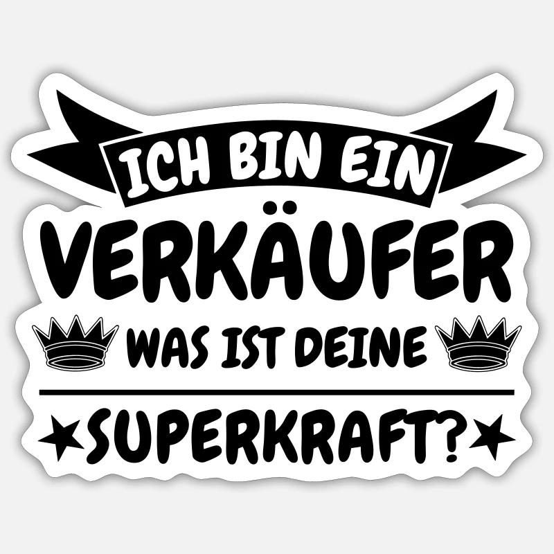 Verkäufer Sticker Größe S (10 x 10 cm)