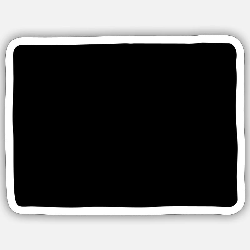 Viereck Form - Sticker Größe S (10 x 10 cm) - Mattweiß