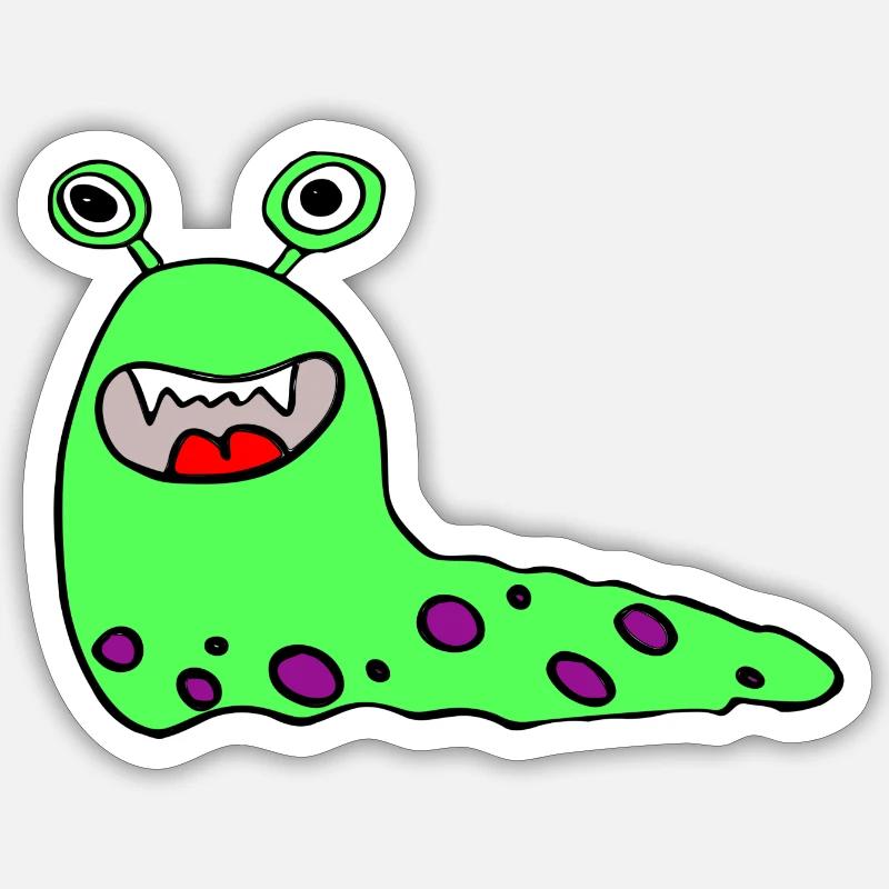 Monster,Comic,Kinder Sticker Größe S (10 x 10 cm)