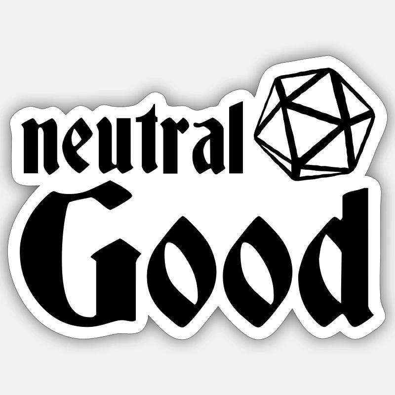 neutral good Sticker size S (10 x 10 cm)