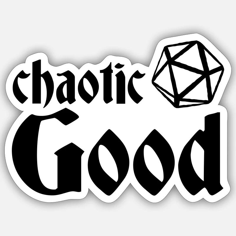 Chaotic Good Sticker Größe S (10 x 10 cm)