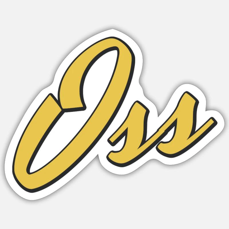 Oss - Sticker size S (10 x 10 cm) - white matte
