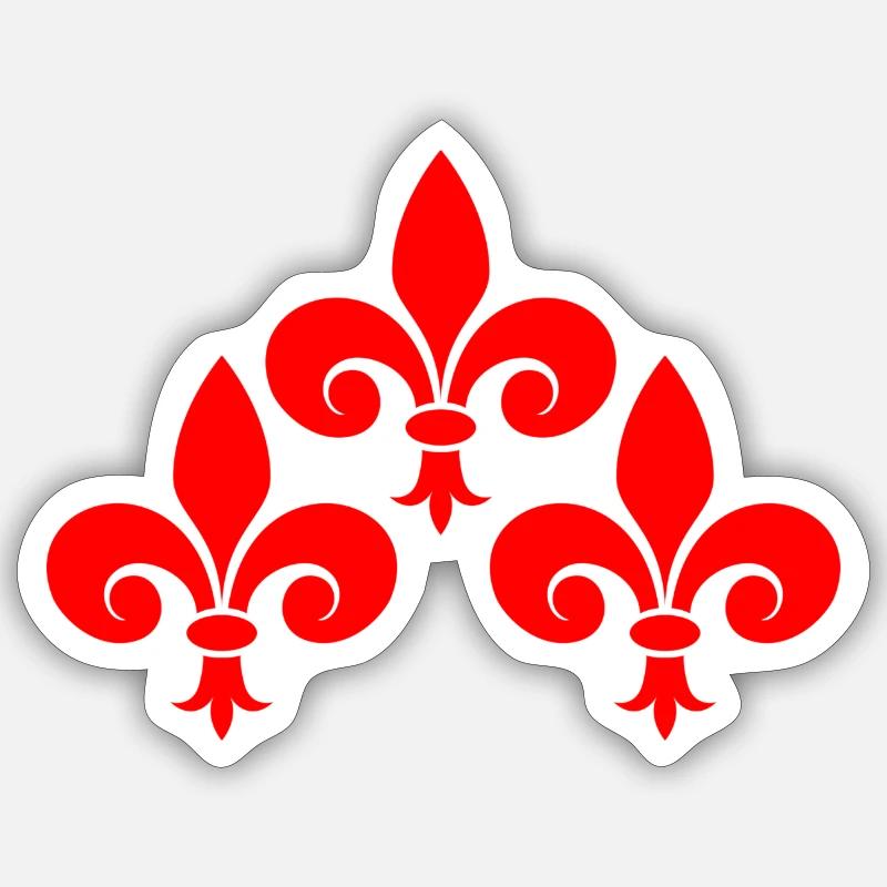 Lily Fleur de Lis français Sticker taille S (10 x 10 cm)