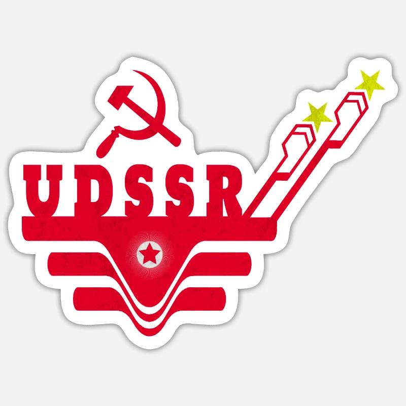 UDSSR / Geschenk / Geschenkidee - Sticker Größe S (10 x 10 cm) - Mattweiß