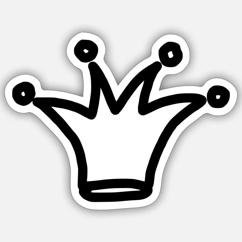 iYpsilon Krönchen Sticker Größe S (10 x 10 cm)